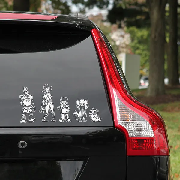 Zombie Family Car Decals