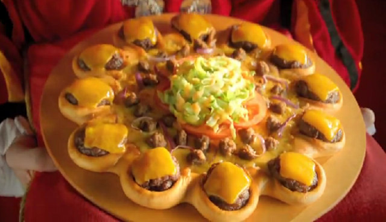 Pizza Hut's Crown Crust Cheeseburger Pizza