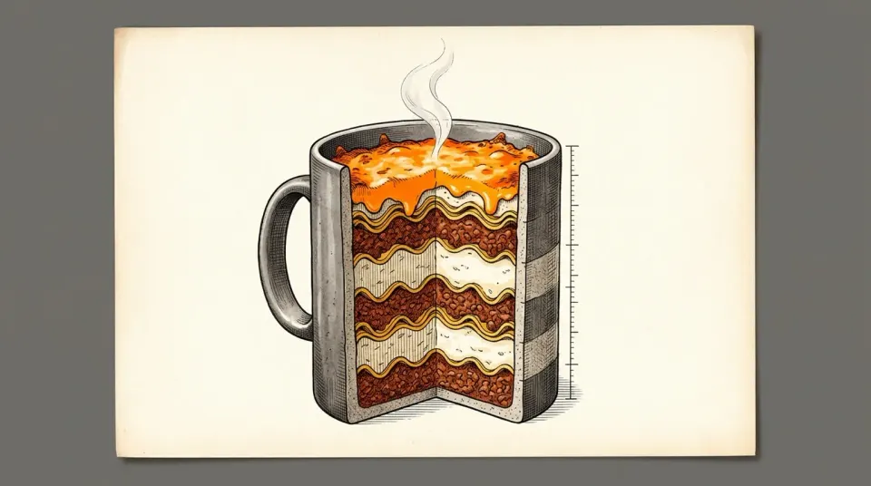 We Made Lasagne in a Mug in Four Minutes and We Have Notes