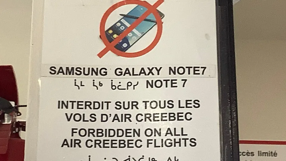 The Galaxy Note 7 Got Its Own Announcement at the Airport Gate